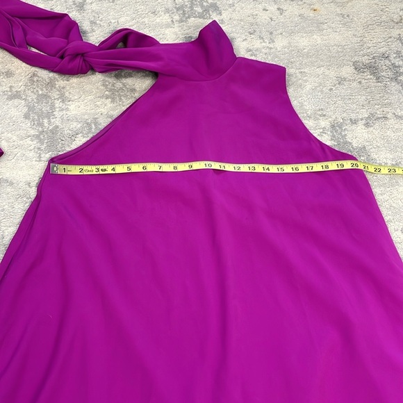 New EVE Black Halo Henna Cocktail Mini Dress Berry Plum Trapeze Sz M - Picture 10 of 13